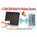 Invisible earpiece with GSM audio wallet