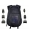 Backpack with solar panel charger